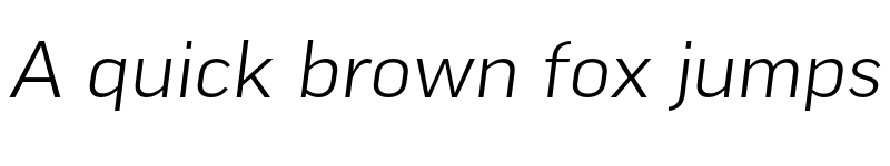 Preview of Good Pro Wide Light Italic font