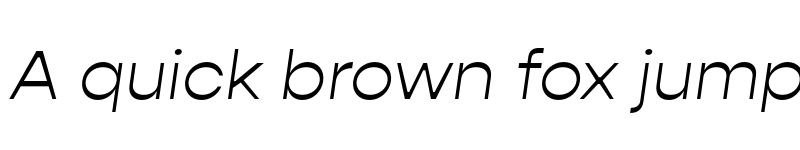 Preview of Gopher Light Italic font