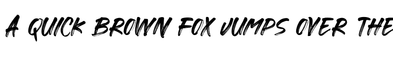 Preview of Gorock Brush Regular font