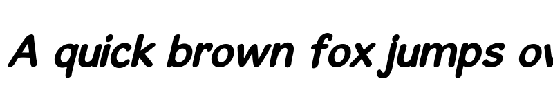 Preview of GosmickSans Bold Italic font