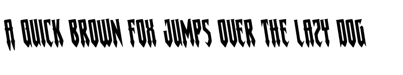 Preview of Gotharctica Rotated Regular font