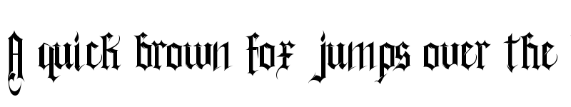 Preview of Gothferatu Regular font