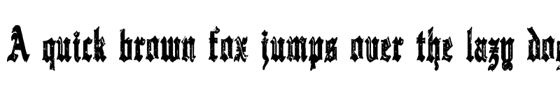 Preview of Gothic Destroyer Regular font