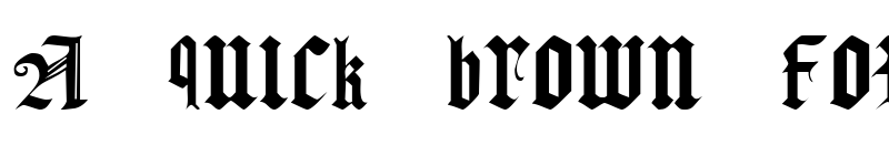 Preview of Gothic Texture Quadrata Regular font