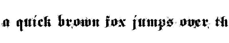 Preview of gothical Regular font