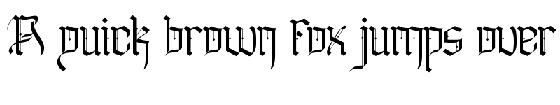 Preview of Gothically Demo Regular font