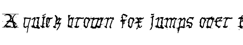 Preview of GothicHandDirty Bold font