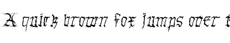 Preview of GothicHandDirty Regular font