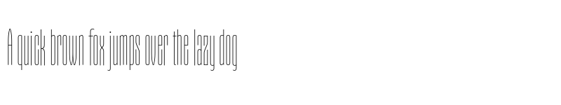 Preview of Gothiks Compressed UltraLight font