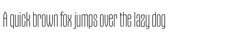 Preview of Gothiks Condensed SuperLight font