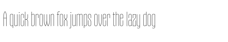 Preview of Gothiks Condensed UltraLight font