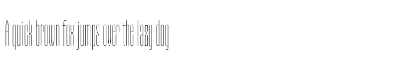 Preview of Gothiks Round Compressed UltraLight font