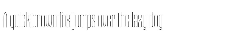 Preview of Gothiks Round Condensed UltraLight font