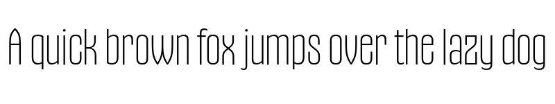 Preview of Gothiks SuperLight font