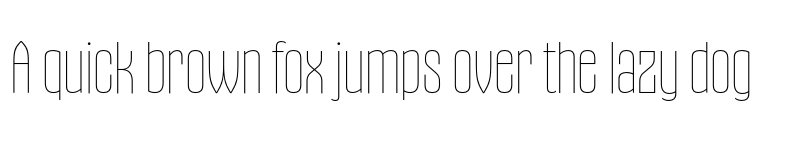 Preview of Gothiks UltraLight font