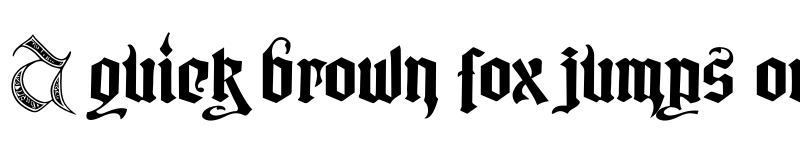 Preview of Gotika Ornament PERSONAL USE Regular font