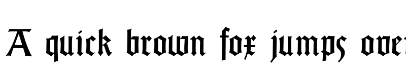 Preview of Gotisch Weiss UNZ1A Italic font