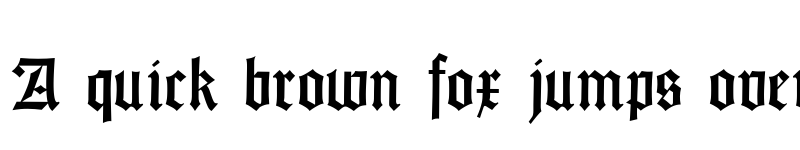 Preview of Gotisch Weiss UNZ1A Regular font