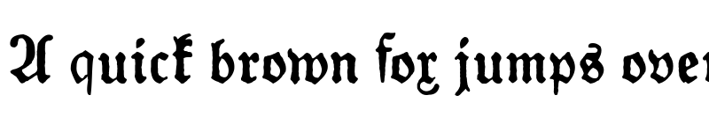 Preview of Gotyk Poszarpany Regular font