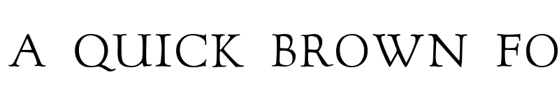 Preview of GoudyTwenty Regular font