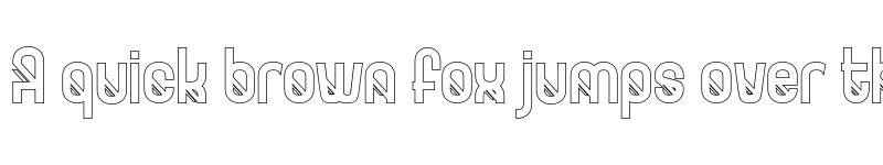 Preview of GOXAC Outline font