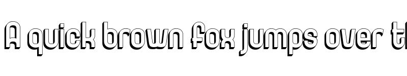 Preview of GOXAC Shadow font