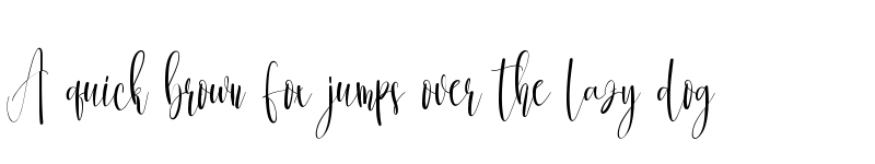 Preview of Gracelove Regular font