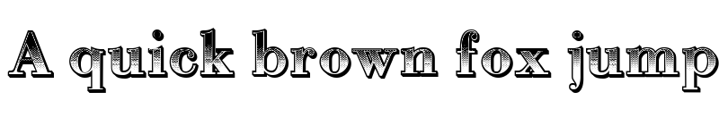 Preview of Gradientico Regular font