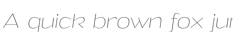 Preview of Grandi PERSONAL USE Thin Italic font