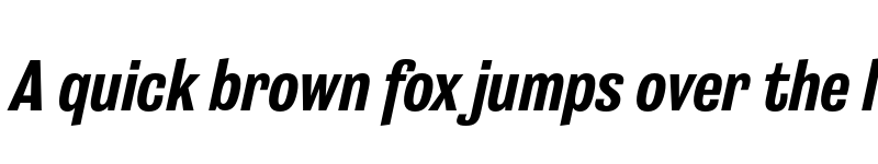 Preview of Grange Bold Condensed Italic font