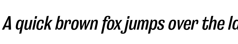 Preview of Grange Demi Bold Condensed Italic font