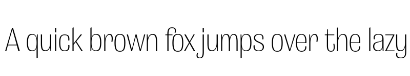 Preview of Grange Extra Light Condensed font