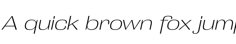 Preview of Grange Extra Light Extended Italic font