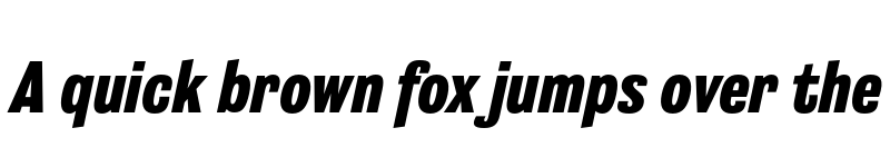 Preview of Grange Heavy Condensed Italic font