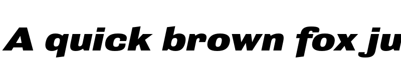 Preview of Grange Heavy Extended Italic font