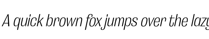 Preview of Grange Light Condensed Italic font