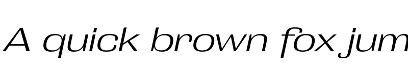 Preview of Grange Light Extended Italic font