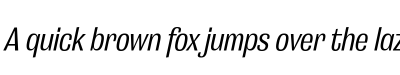 Preview of Grange Medium Condensed Italic font