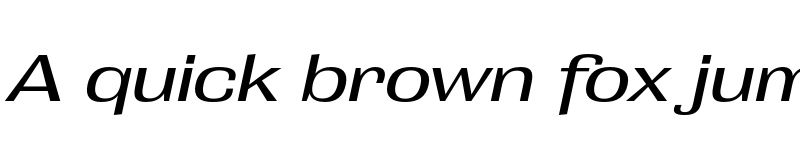 Preview of Grange Medium Extended Italic font