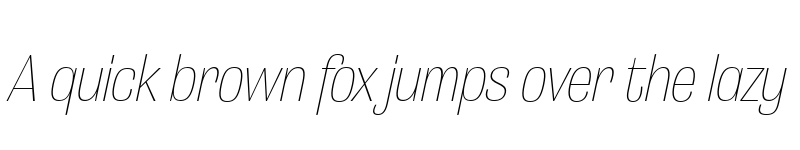Preview of Grange Thin Condensed Italic font