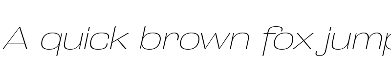 Preview of Grange Thin Extended Italic font