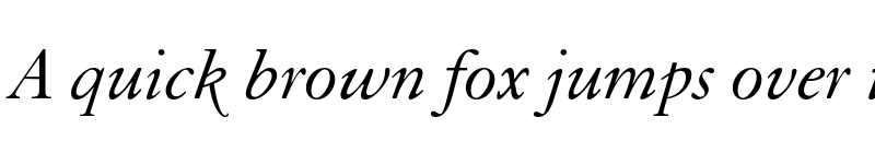 Preview of Granjon LT Italic font