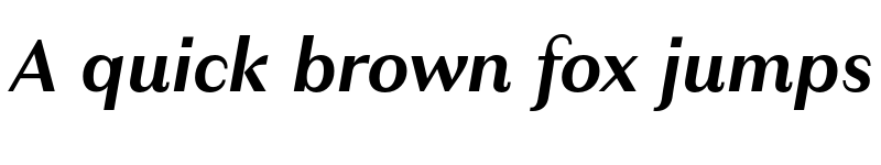 Preview of Granville Bold Italic font