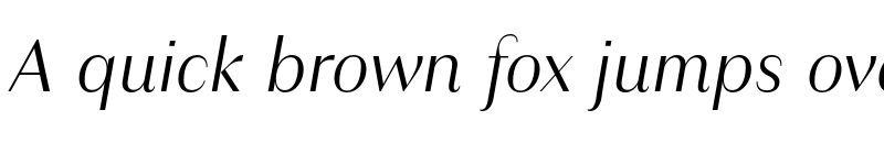 Preview of Granville Light Italic font