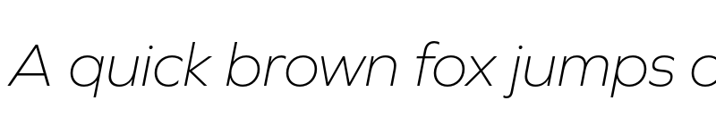 Preview of Graphie ExtraLight Italic font