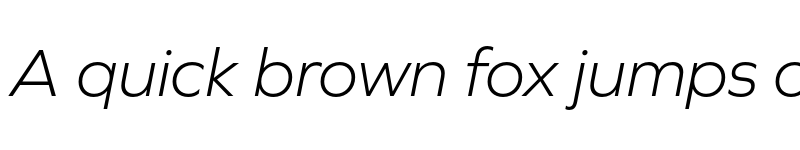 Preview of Graphie Light Italic font