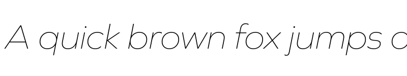 Preview of Graphie Thin Italic font