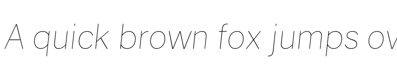 Preview of Gravity UltraLight Italic font