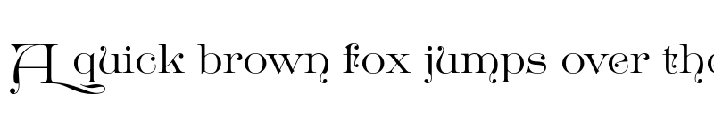 Preview of Great Victorian Swashed font