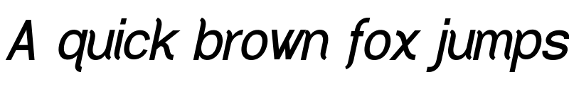 Preview of Greback Grotesque PERSONAL Bold italic font